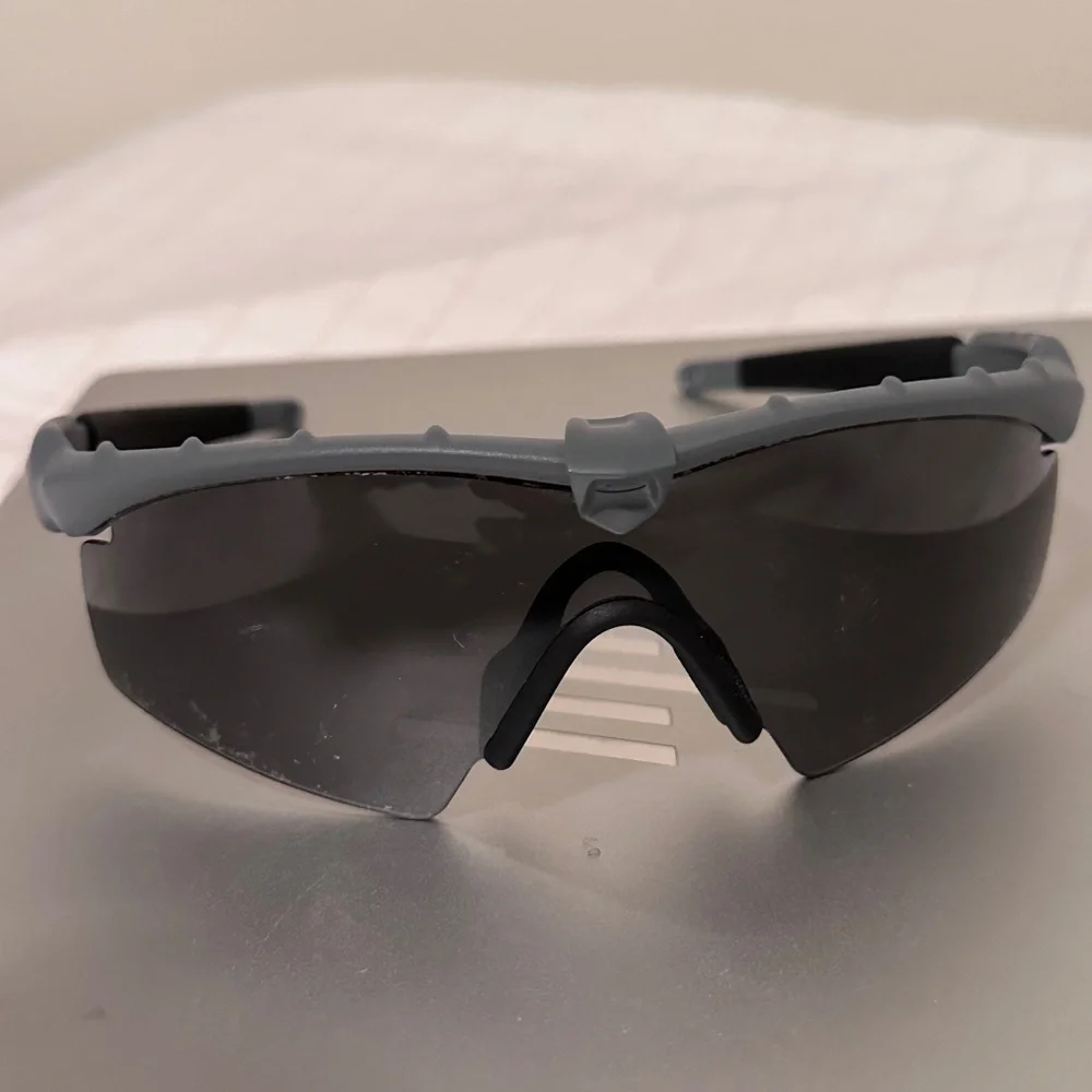Oakley Black and Gray Sport Sunglasses